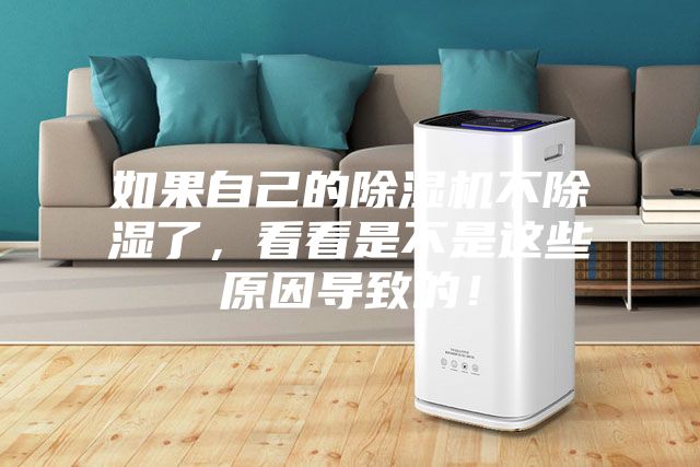 如果自己的除濕機不除濕了，看看是不是這些原因導致的！
