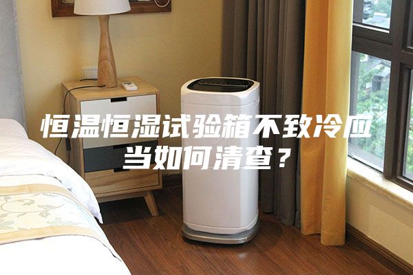 恒溫恒濕試驗箱不致冷應當如何清查？