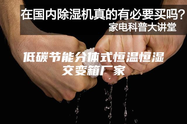 低碳節能分體式恒溫恒濕交變箱廠家