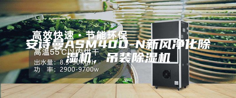 安詩曼ASM40D-N新風凈化除濕機，吊裝除濕機