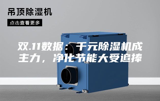 雙.11數(shù)據(jù)：千元除濕機(jī)成主力，凈化節(jié)能大受追捧