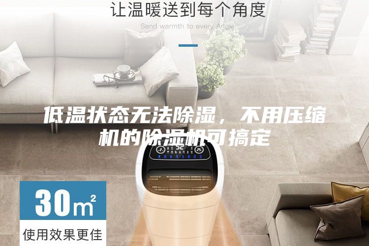 低溫狀態無法除濕，不用壓縮機的除濕機可搞定